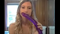 Pretty blonde gets dildo in her ass-Watch Part2 on Hotcamshd.com